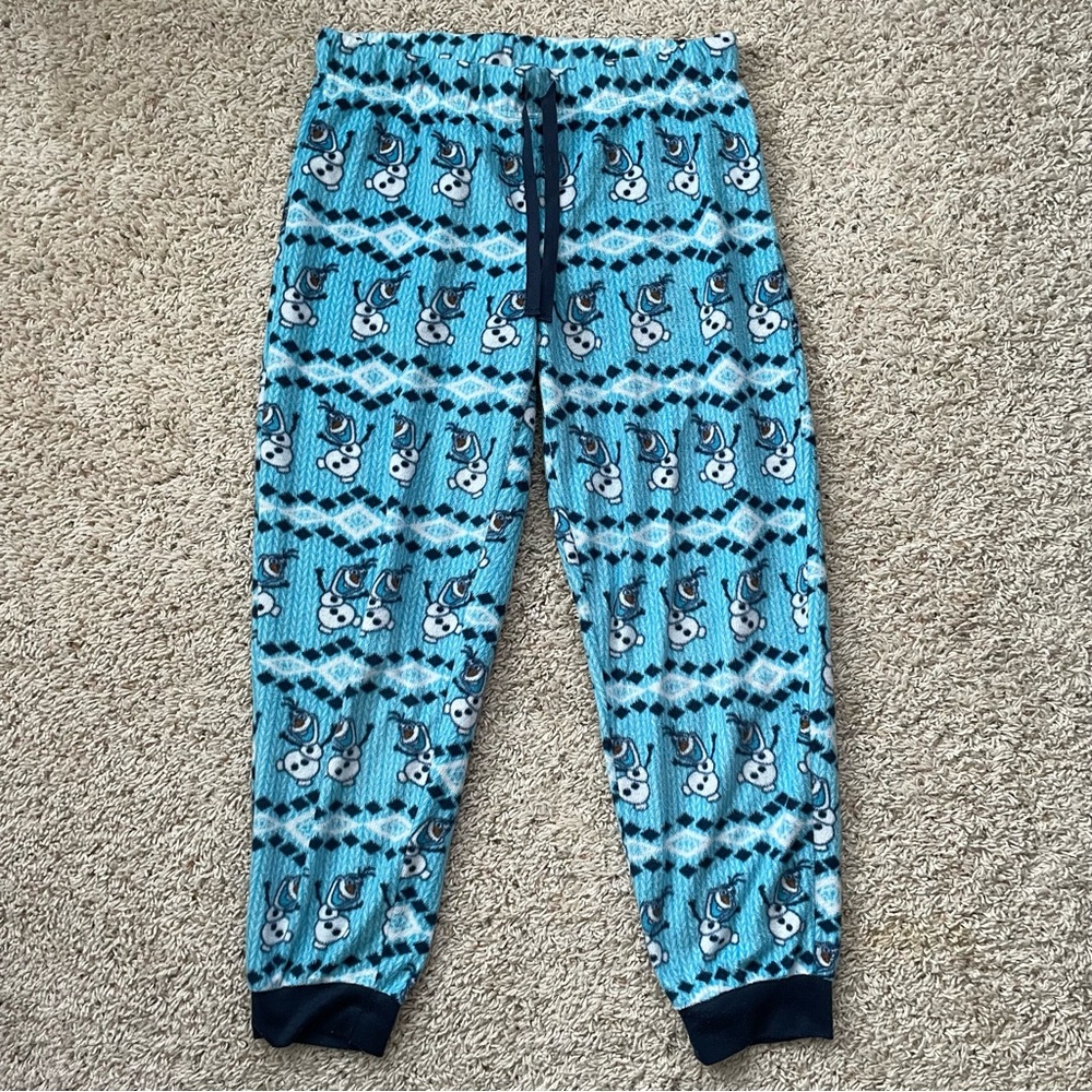 disney frozen olaf pajama fleece pants!